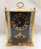 CLOCK - GLASS CASE - KEEPS PERFECT TIME