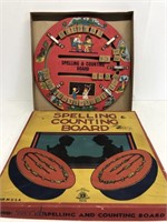 Spelling and counting board in original box