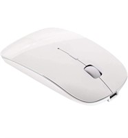 Tsmine Blutooth Wireless Mouse, White AZM- USB