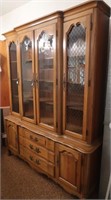 Maple 4-door China Cabinet 20dx12wx33"h (top), 3