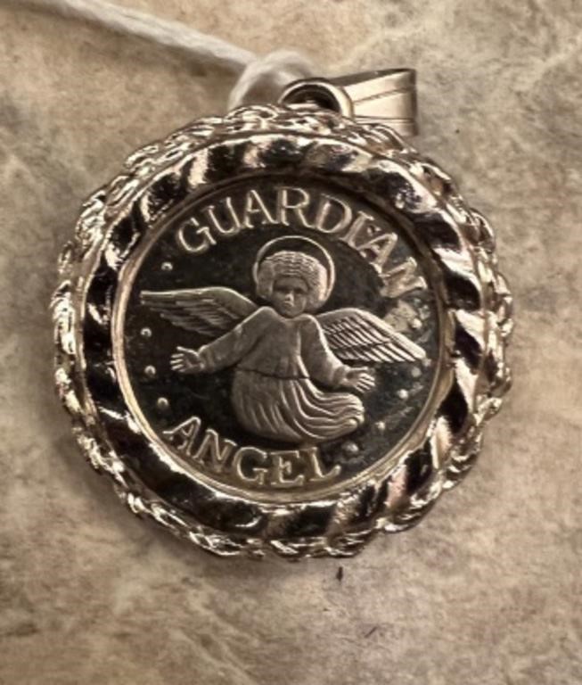 .999 FINE SILVER GUARDIAN ANGEL COIN