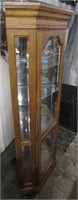 OAK CORNER CURIO CABINET