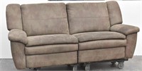 Casual Microfiber Double Reclining Sofa