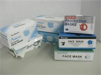7 Boxes Disposable Face Masks - Some Sealed