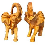 Pair of Elephant Figurines