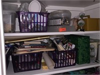 2 SHELVES OF CRAFT/ JEWELRY MAKING SUPPLY MORE