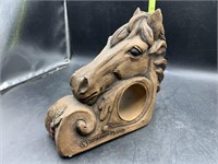 Horse wall sconce - hand cast by Telle Stein