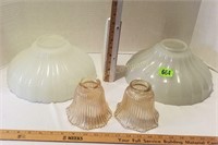 (4) Glass Lamp Shades