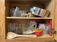 Baking-kitchen lot #1 in cabinet