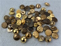 Vintage Gold Tone Replacement Buttons