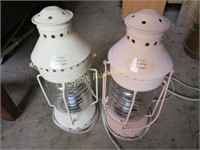pair electric candle lanterns