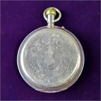 Silver Case 15 Jerwel Ligne Droite Pocket Watch