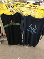 (2) Mossy Oak Fishing Shirts Size XL