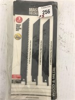 (5x bid) 6" 3 Pk Reciprocating Saw Blades