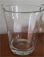 Clear Glass Champagne Bucket "Great Western"