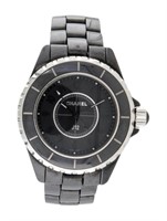 Chanel J12 Phantom Black Dial Ss 34mm Watch