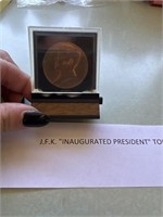 JFK INAUGURATED PRESIDENT TOKEN