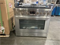 BOSCH BRUSHED S.S. COMMERCIAL STYLE 6-BURNER GAS