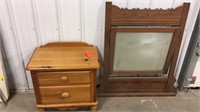 Small dresser and mirror