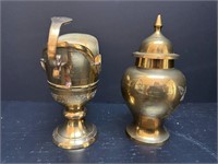1970's Brass Creamer and Container