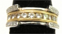 Lot #4992 - Marked 14kt white and yellow gold