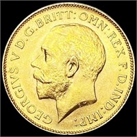 1926 G. Britain .1178oz Gold 1/2 Sovereign CHOICE
