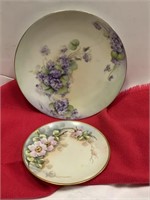 2 Vintage Floral Plates Bavaria