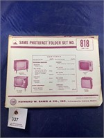 Vintage Sams Photofact Folder No 818 Console TVs