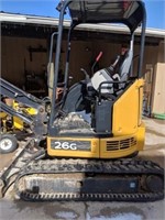 2016 John Deere 26G mini excavator