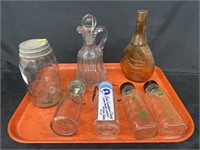 Baby Bottles, Mason Jar, Amber Glass Bottle,