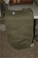 Vintage Military Canvas Duffel Bag - not marked