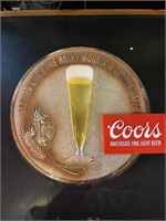 Coors sign 15 x 14 inches