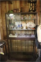 Glass Display Cabinet & Contents