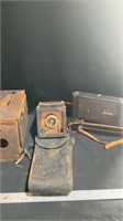 Vintage camera boxes, case Kodak