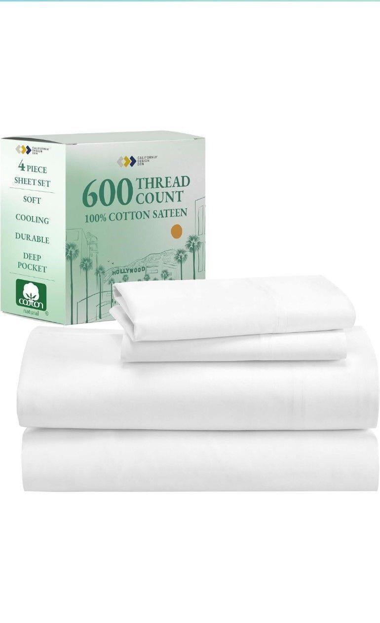 ($99) 600-Thread-Count 100% Cotton Sheets