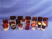 Lot Of Ruby Glassware