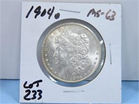 1904o Morgan Silver Dollar, MS-63