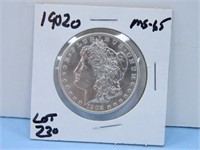 1902o Morgan Silver Dollar, MS-65