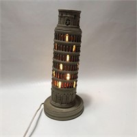 Vintage Leaning Tower of Pisa Italy Lamp
