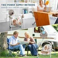 Baby Swing for Infants,Doumilee Electric Auto Swin