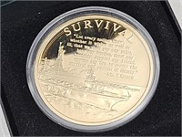 24 Kt. Gold PLATED 9/11 Commerative Coin