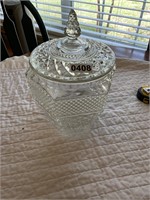 Crystal jar with lid