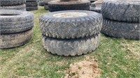 2- Uniroyal 7.50-16LT Tires w/ Rims  Location 1
