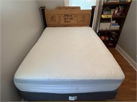 Queen size bed frame and mattress