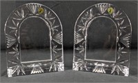Waterford Crystal 4x6 Arch Picture Frame Duo