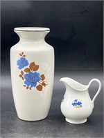 Vase & creamer