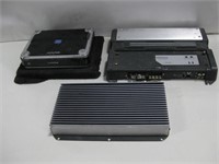 Three Auto Stereo Amplifiers Untested See Info