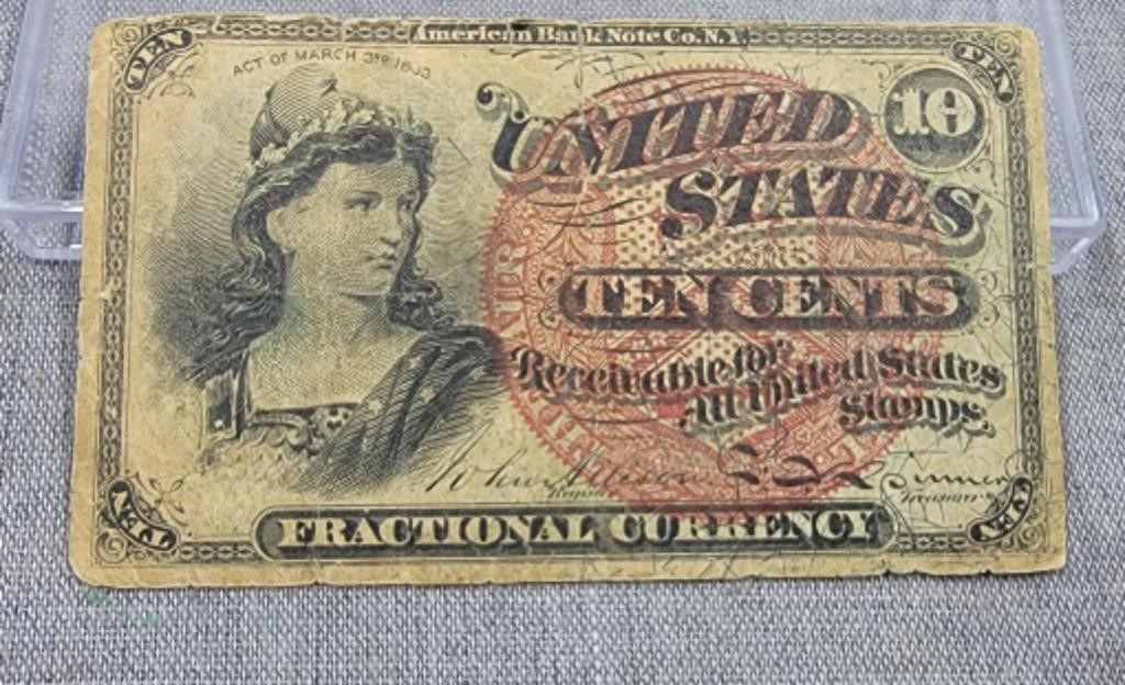 United States 10 Cent Fractional Currency