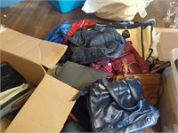 Collection of purses, totes and hand bags
