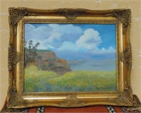 Sea Scape Oil on Canvas, Signed R.L. Hamilton.